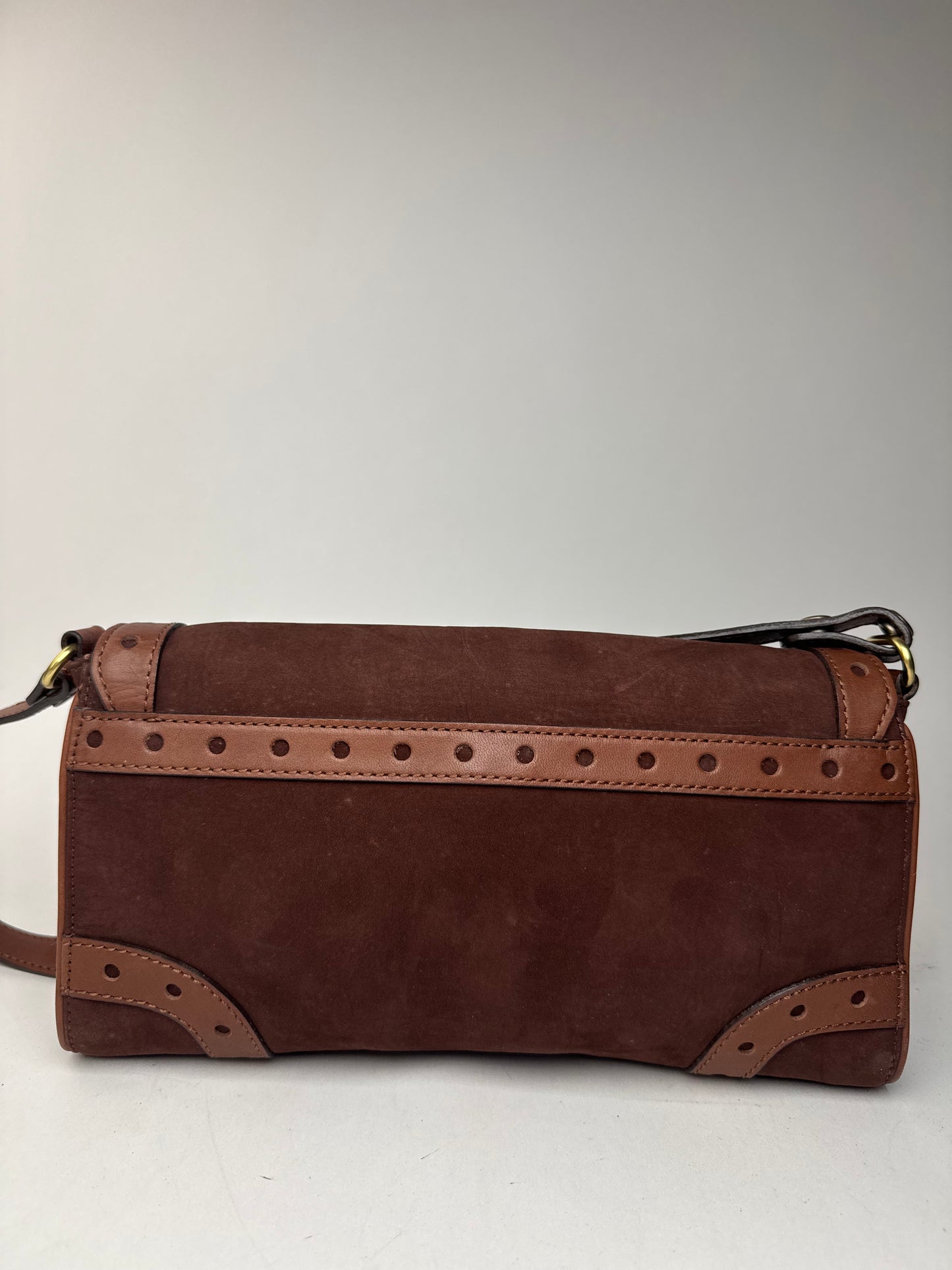 Sac vintage Chloé en cuir suédé marron