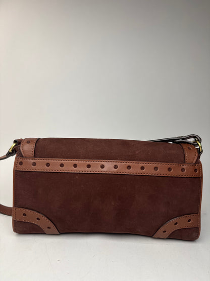 Sac vintage Chloé en cuir suédé marron