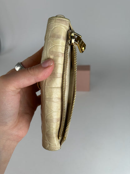 Vintage Miu Miu Leather Wallet White