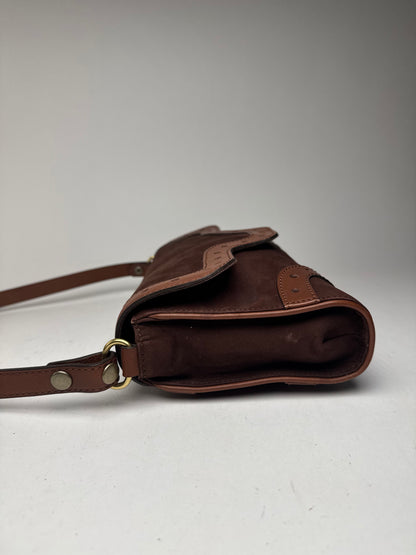 Sac vintage Chloé en cuir suédé marron