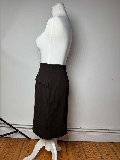 Vintage Dior leather Skirt brown M