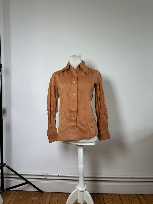 Vintage Dior Cotton Shirt Rust M