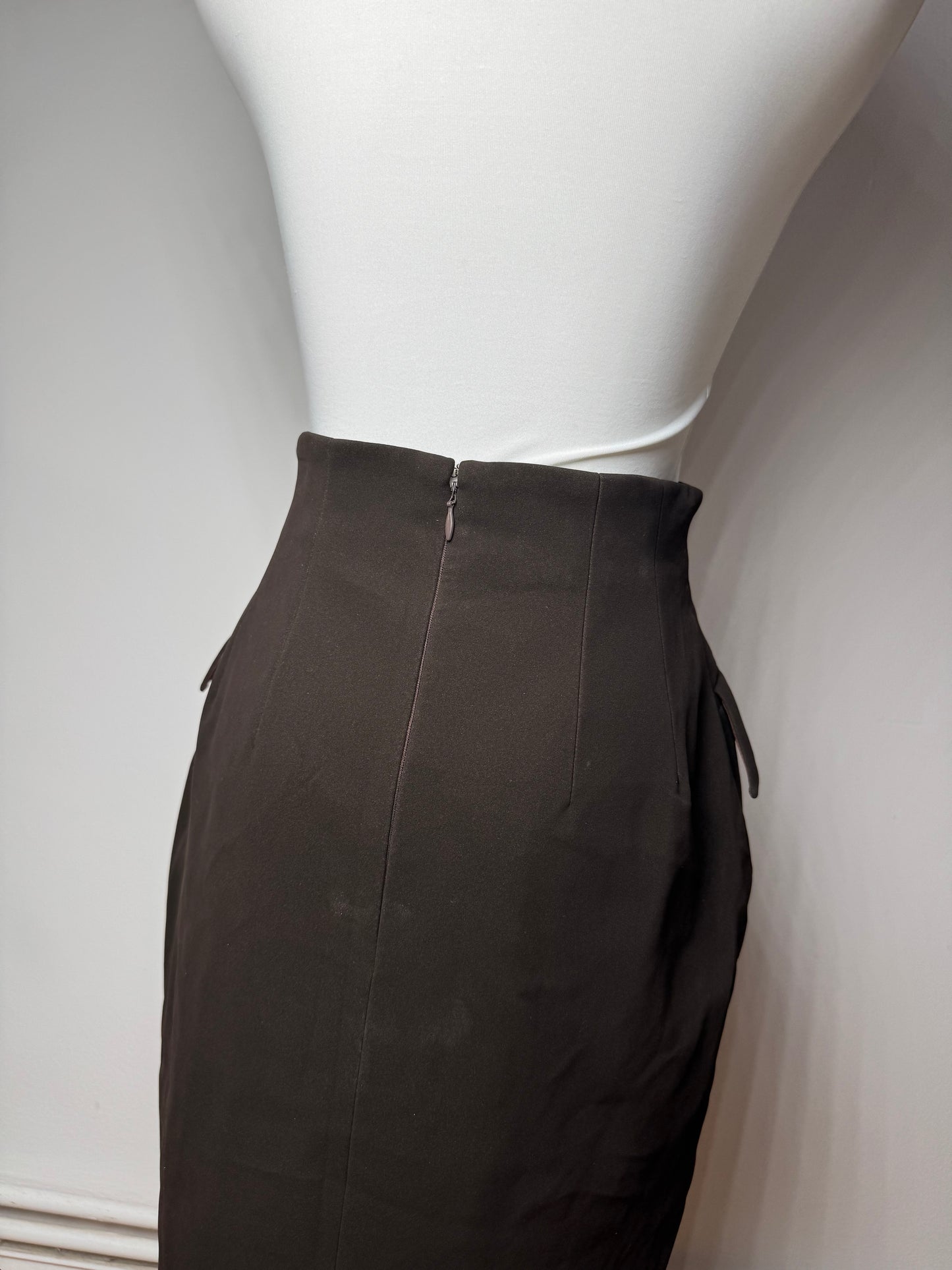 Vintage Dior leather Skirt brown M