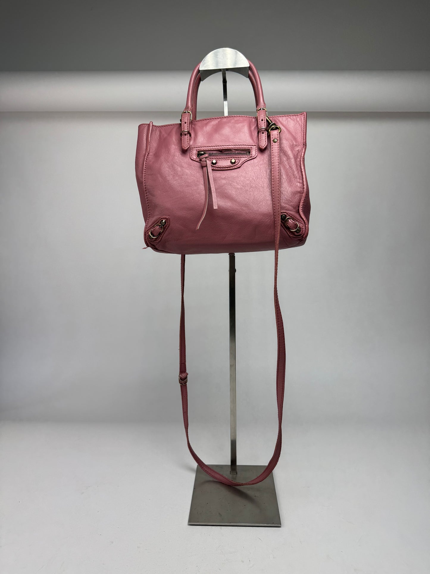 Vintage Balenciaga Mini City Bag Pink