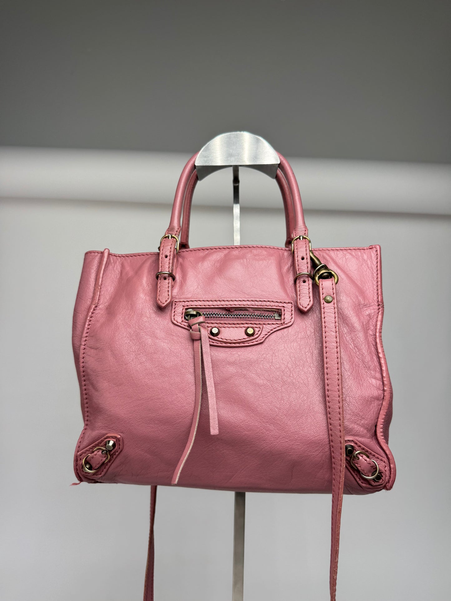 Vintage Balenciaga Mini City Bag Pink