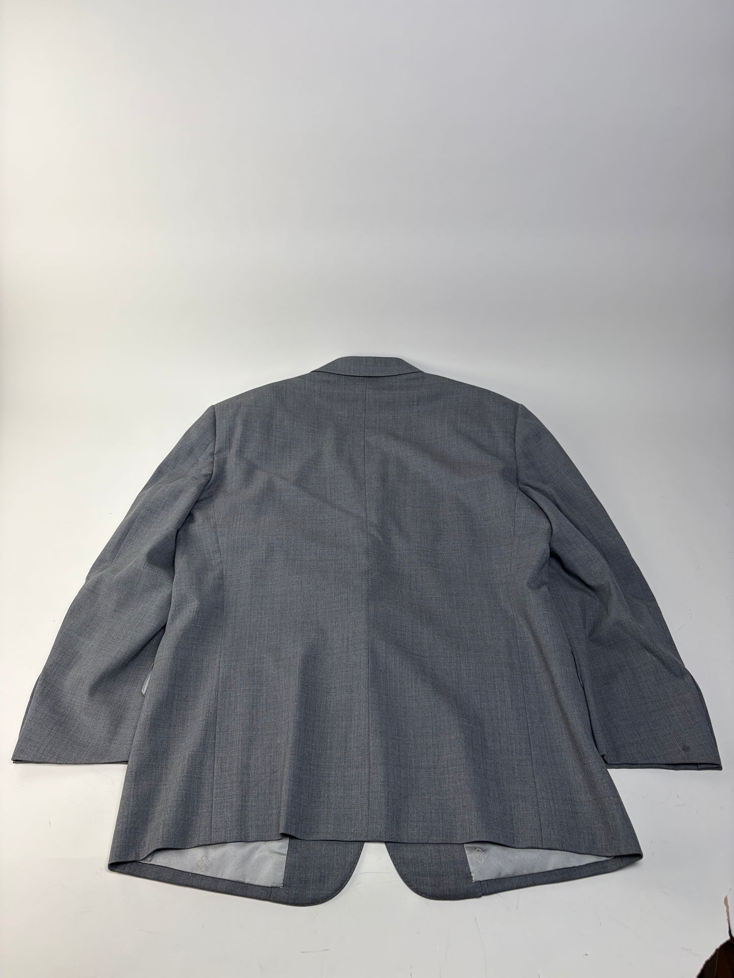 Vintage Givenchy Men's Wool Suit Gray Black Buttons L