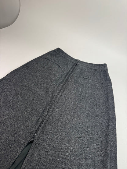 Vintage Dior Wool Skirt Anthracite M