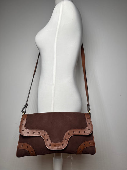 Sac vintage Chloé en cuir suédé marron
