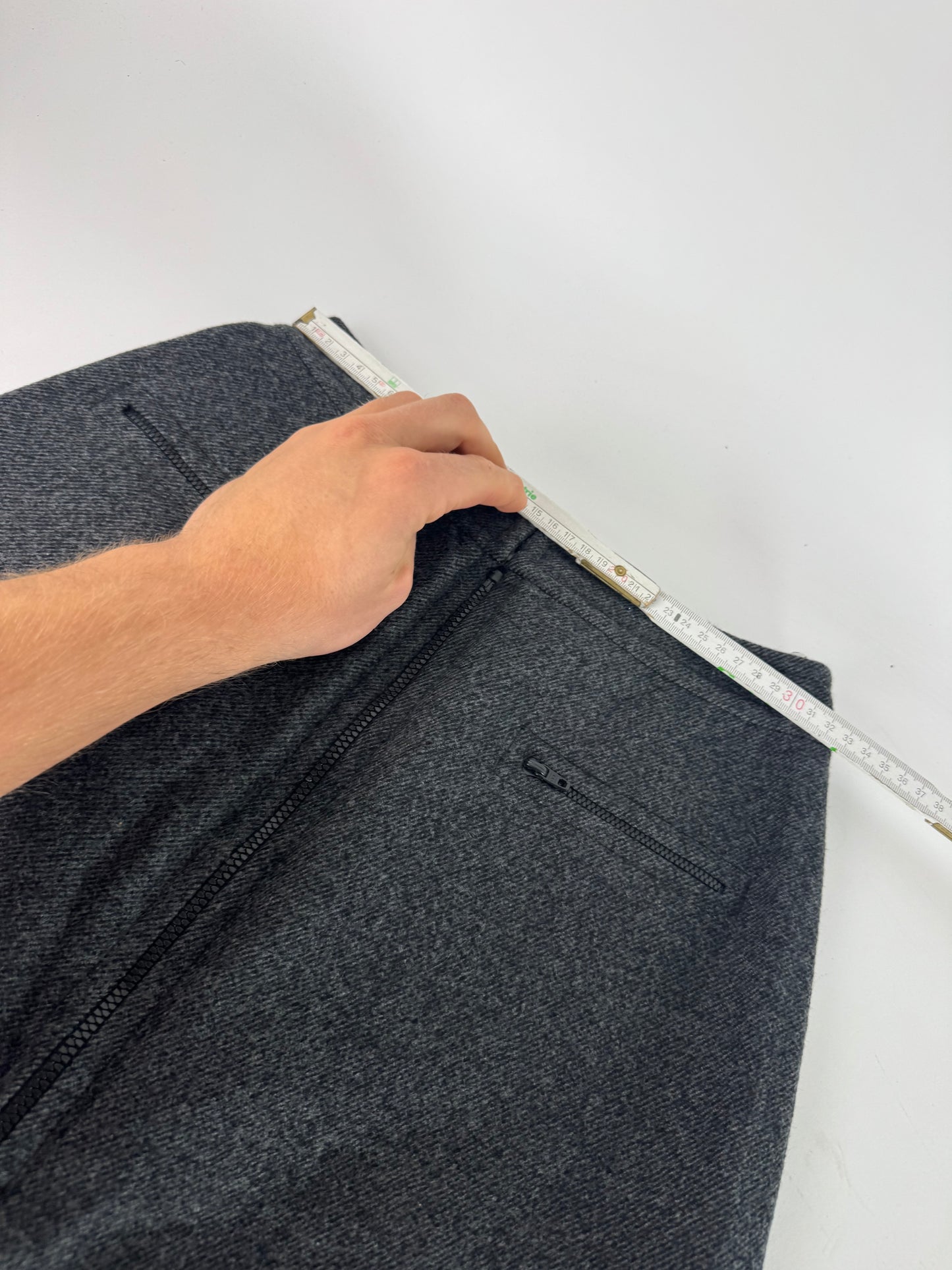 Vintage Dior Wool Skirt Anthracite M