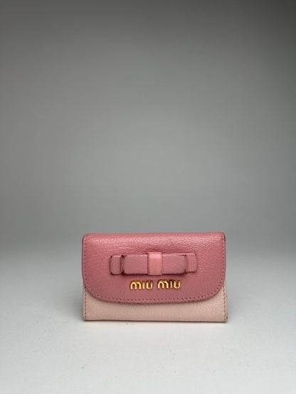 Vintage miu Miu Leather Key Holder Pink