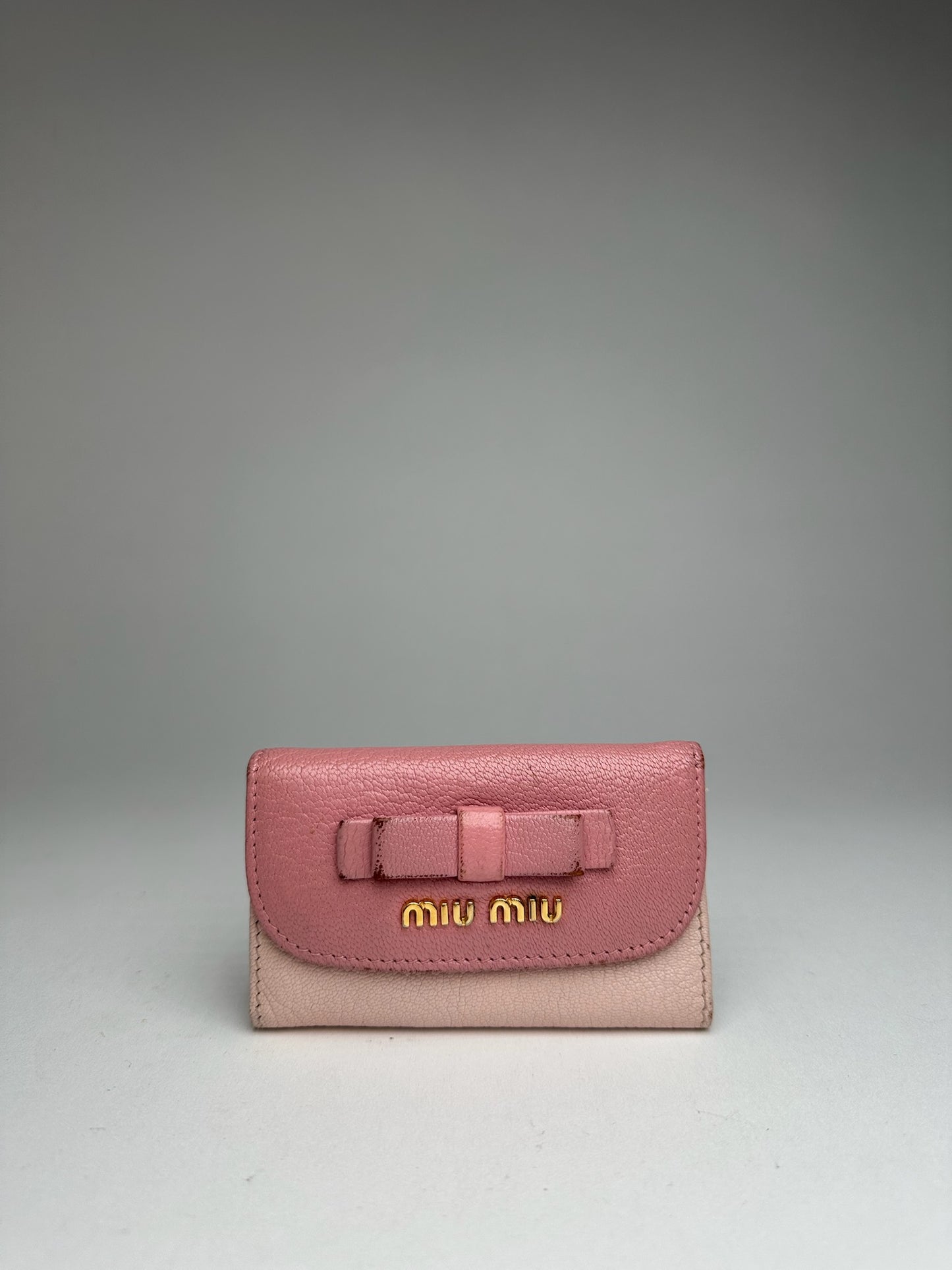 Vintage miu Miu Leather Key Holder Pink