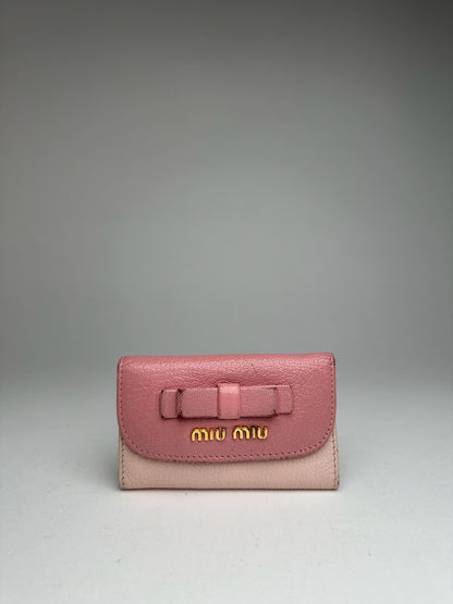 Vintage miu Miu Leather Key Holder Pink