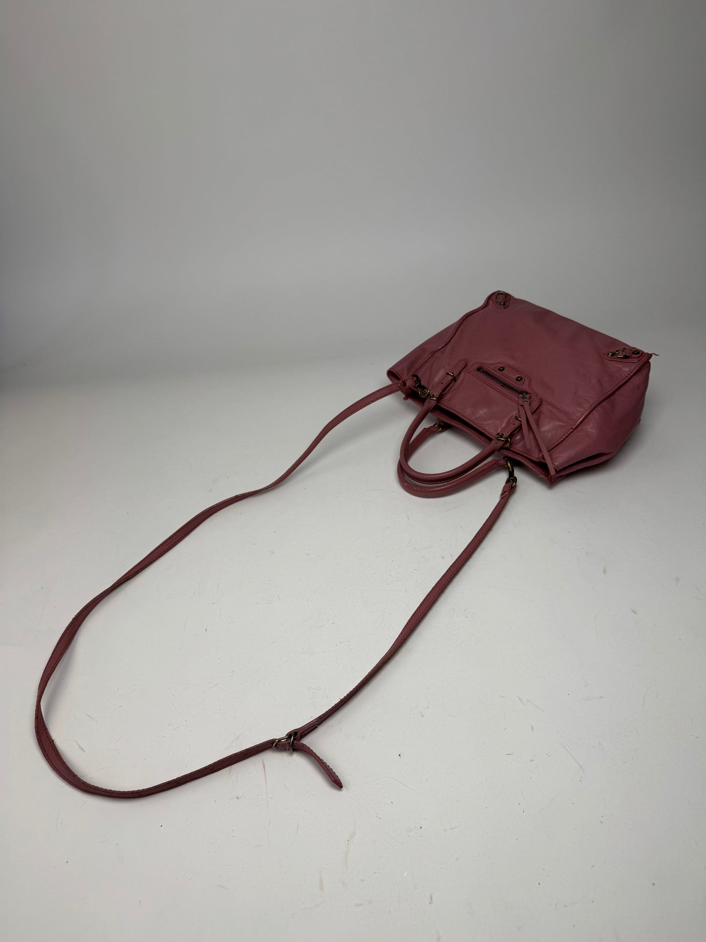 Vintage Balenciaga Mini City Bag Pink