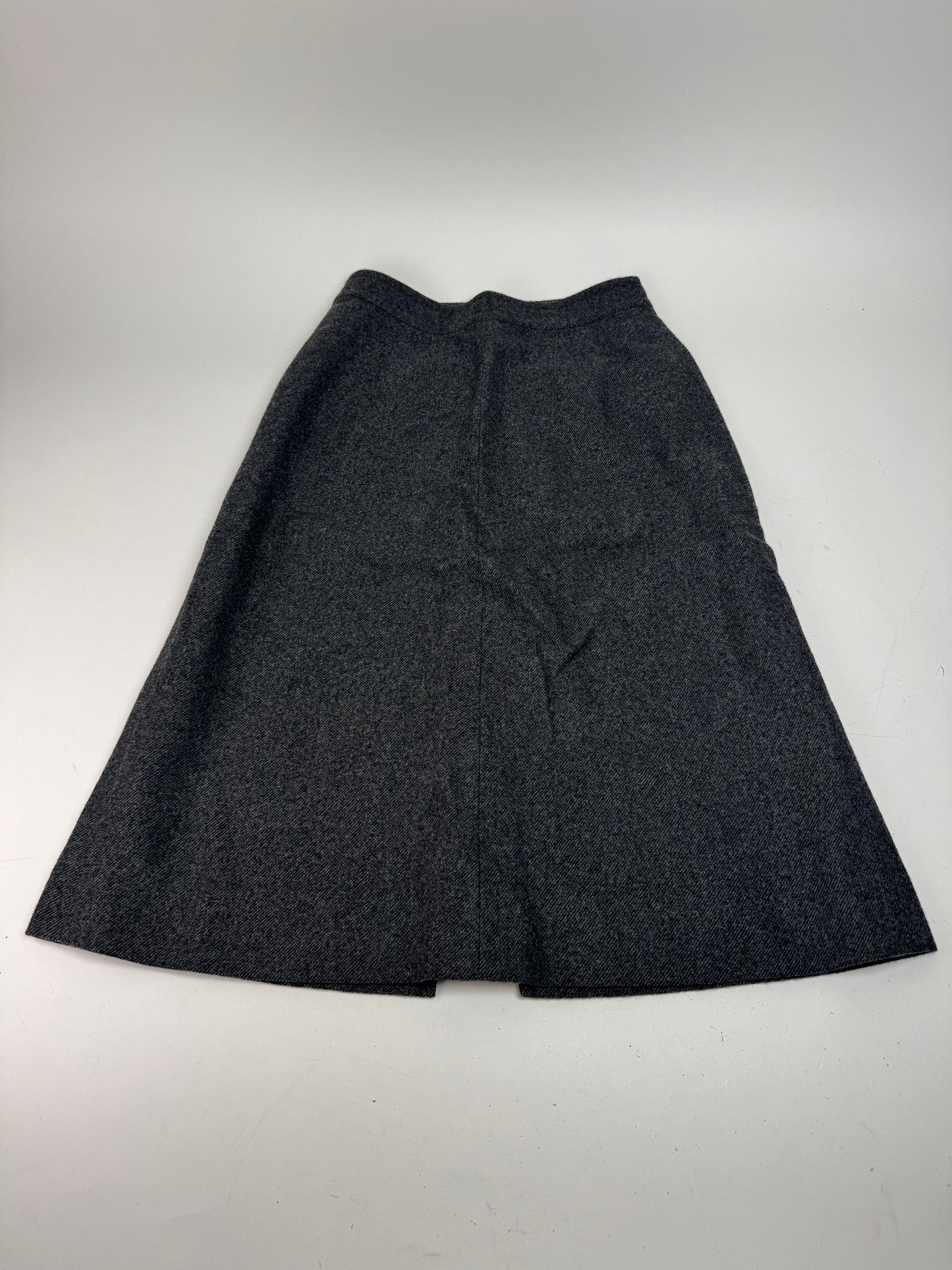 Vintage Dior Wool Skirt Anthracite M