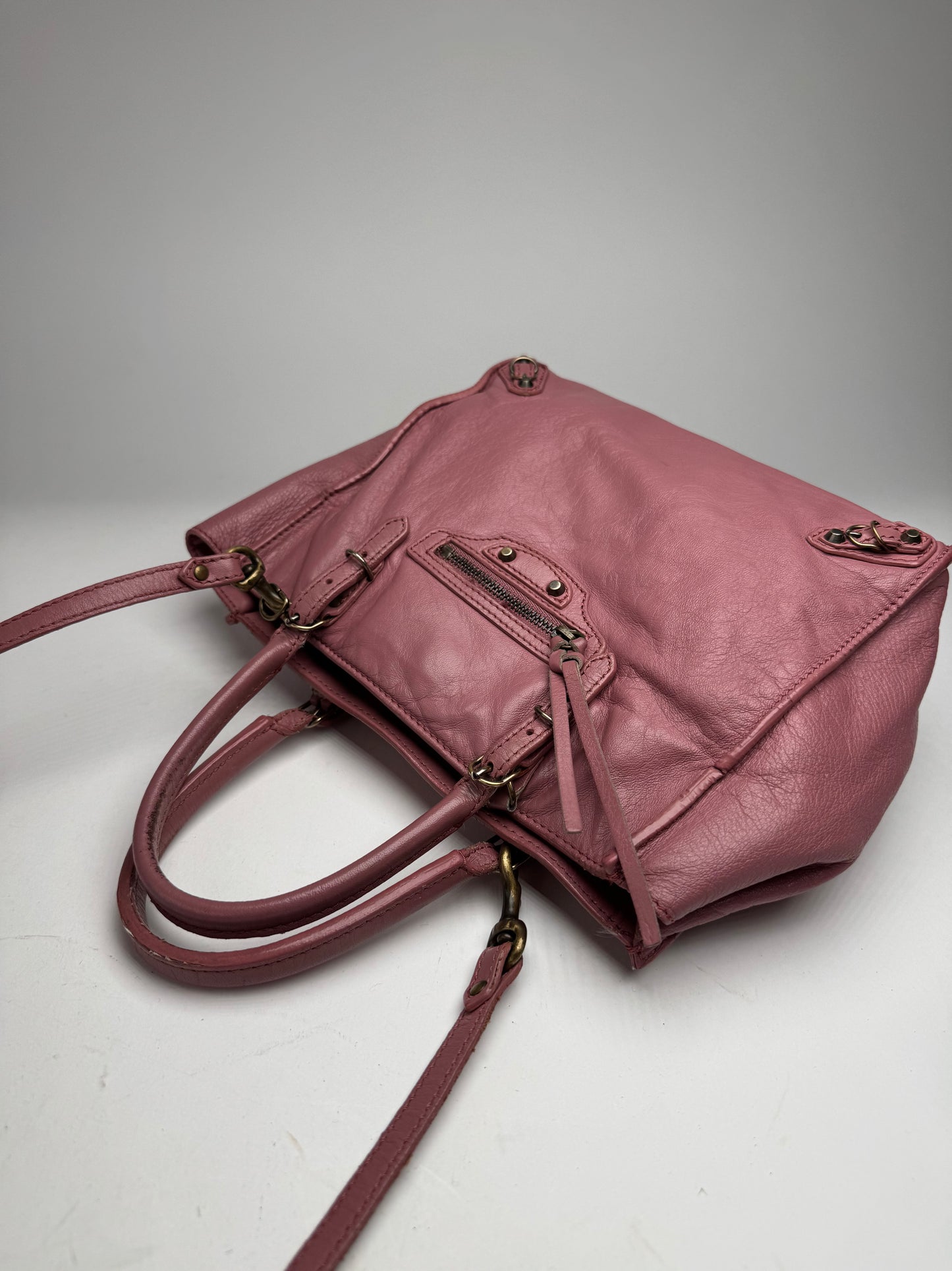 Vintage Balenciaga Mini City Bag Pink