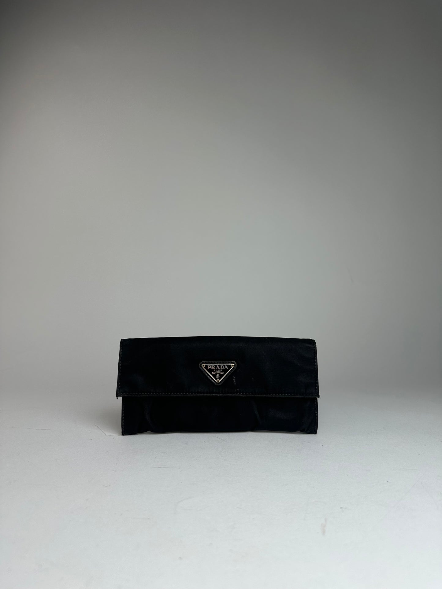 Vintage Prada Triangle Wallet Black