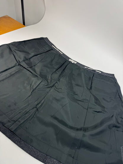 Vintage Dior Wool Skirt Anthracite M