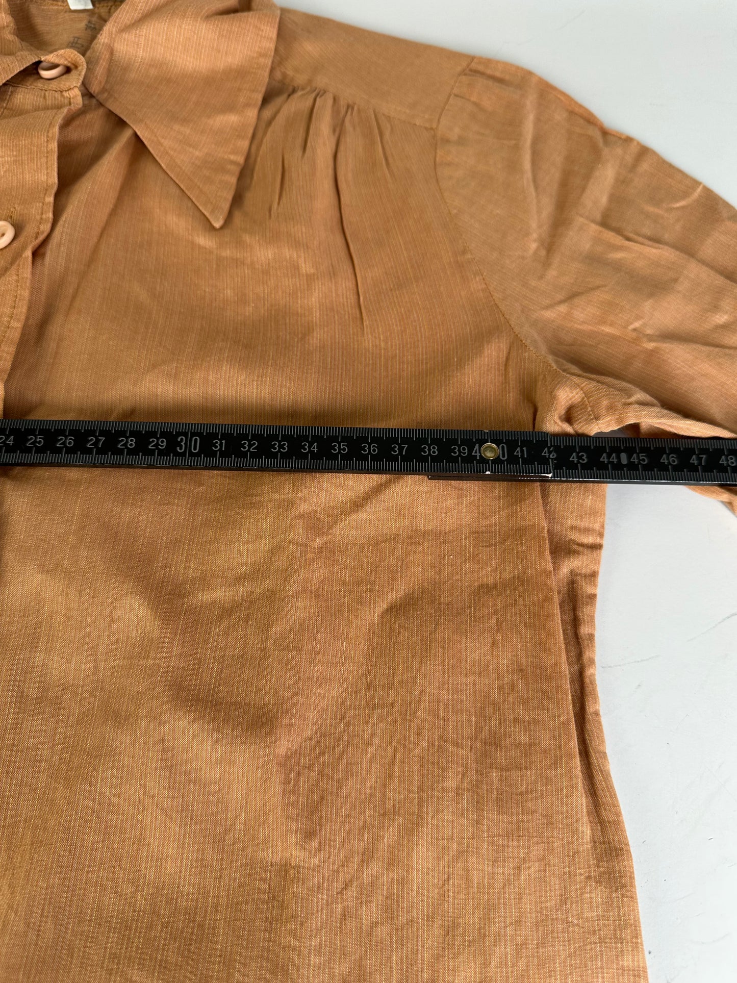 Vintage Dior Cotton Shirt Rust M