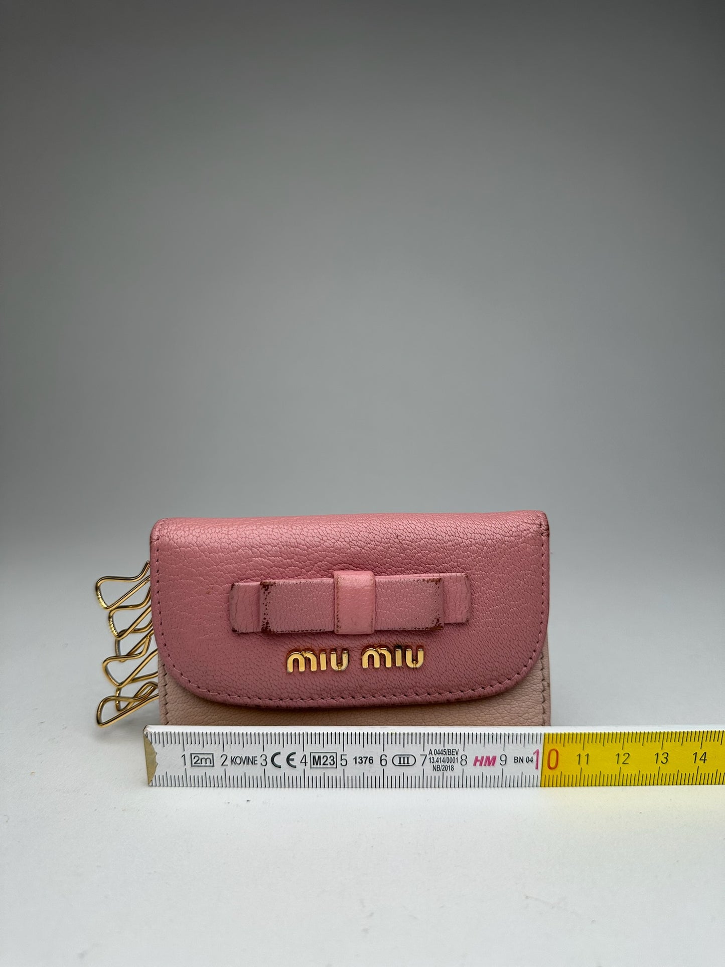 Vintage miu Miu Leather Key Holder Pink