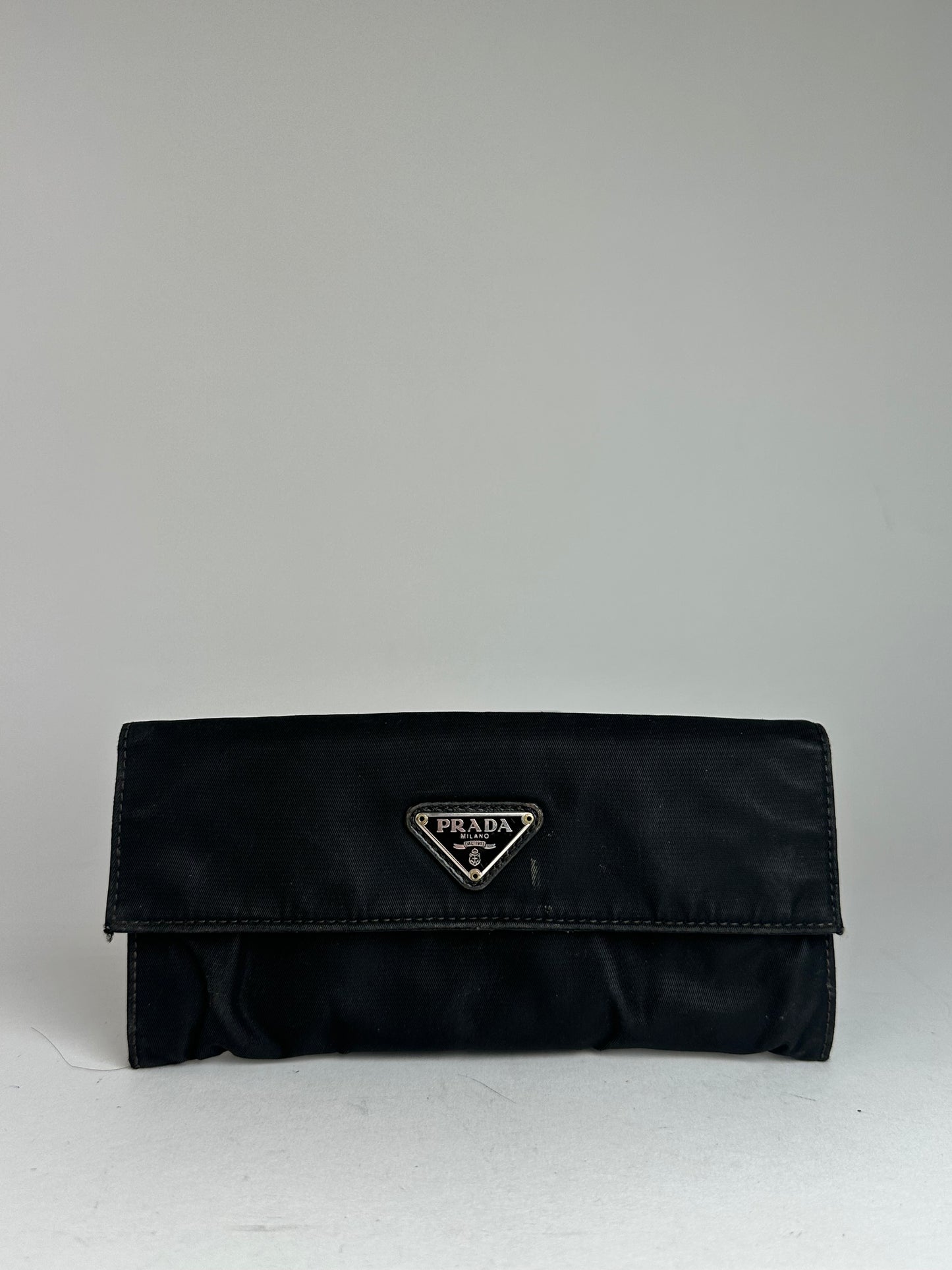 Vintage Prada Triangle Wallet Black
