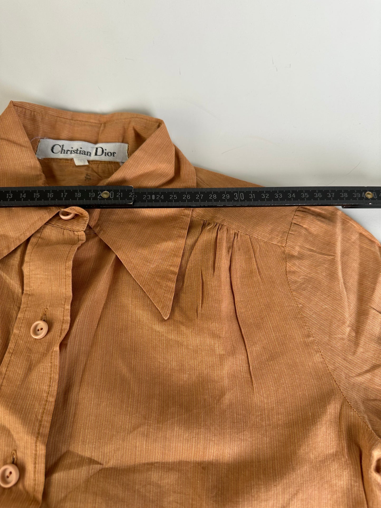 Vintage Dior Cotton Shirt Rust M