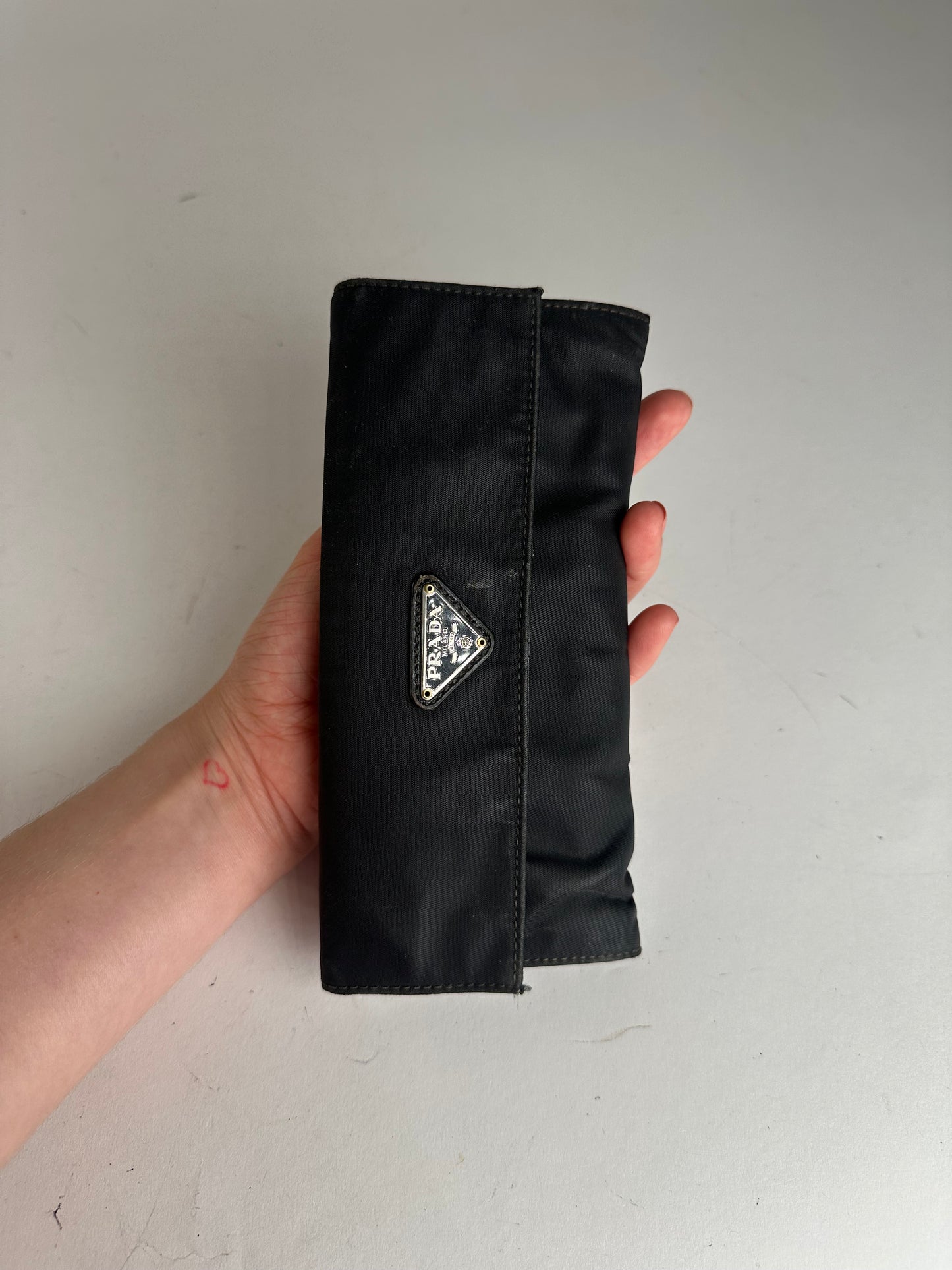 Vintage Prada Triangle Wallet Black