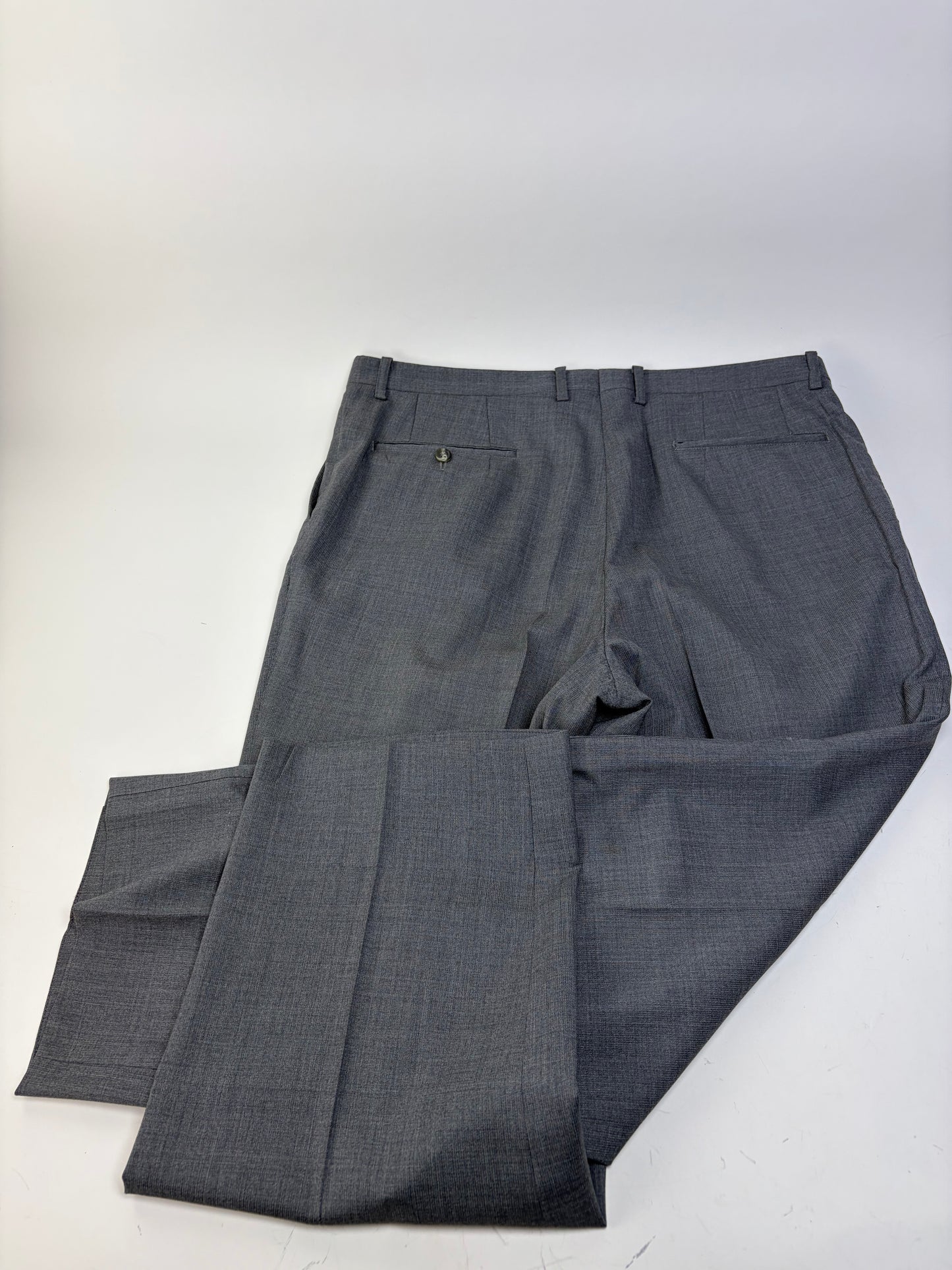 Vintage Givenchy Men's Wool Suit Gray Black Buttons L