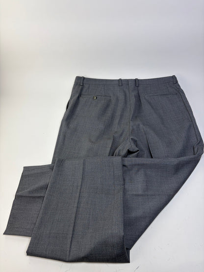 Vintage Givenchy Men's Wool Suit Gray Black Buttons L