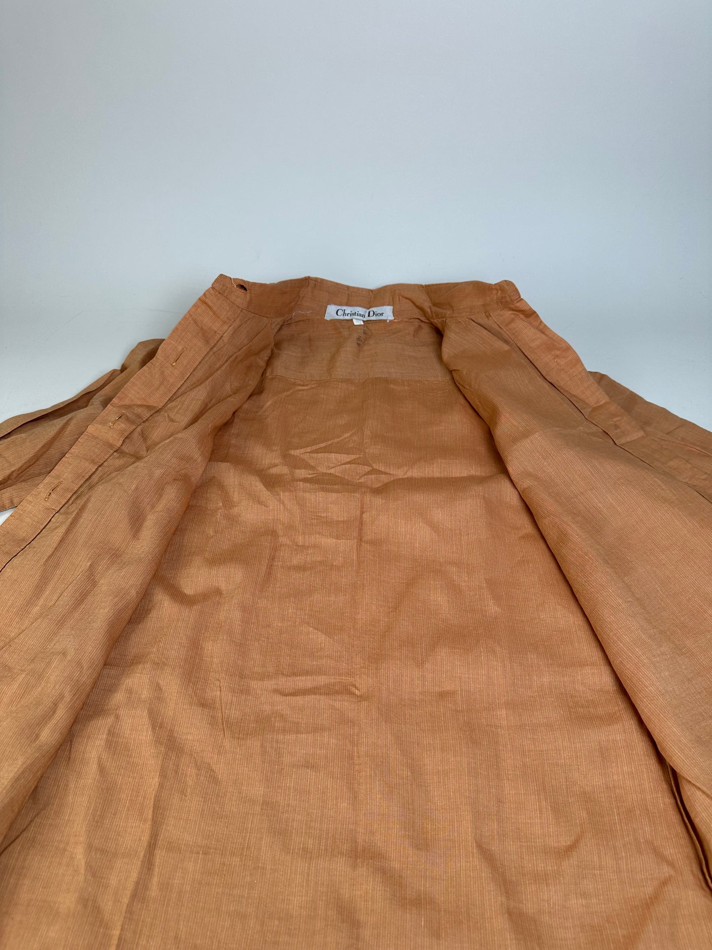 Vintage Dior Cotton Shirt Rust M