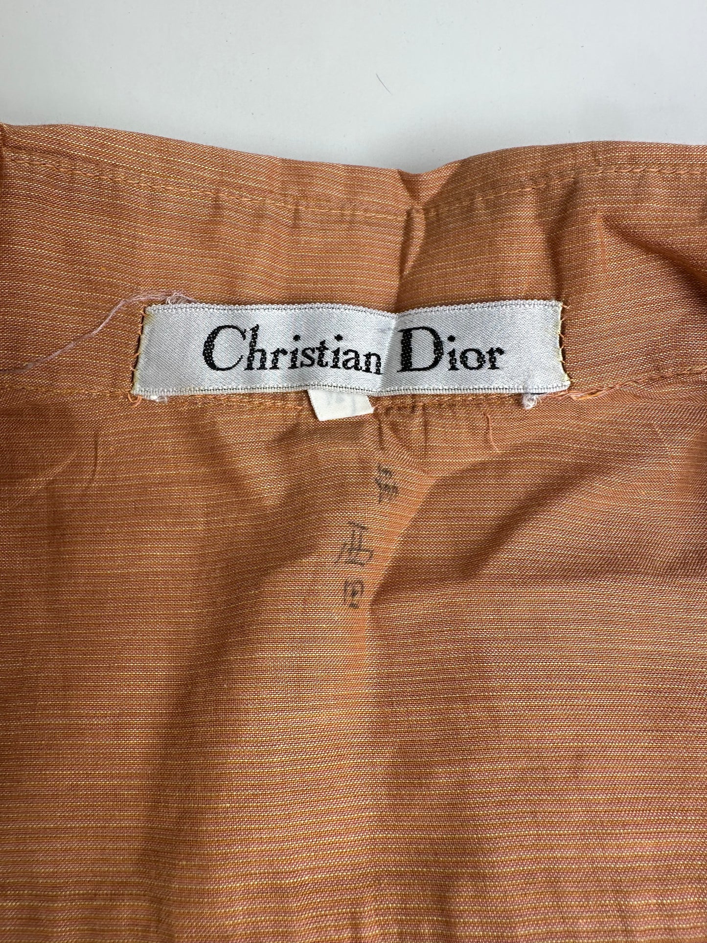 Vintage Dior Cotton Shirt Rust M