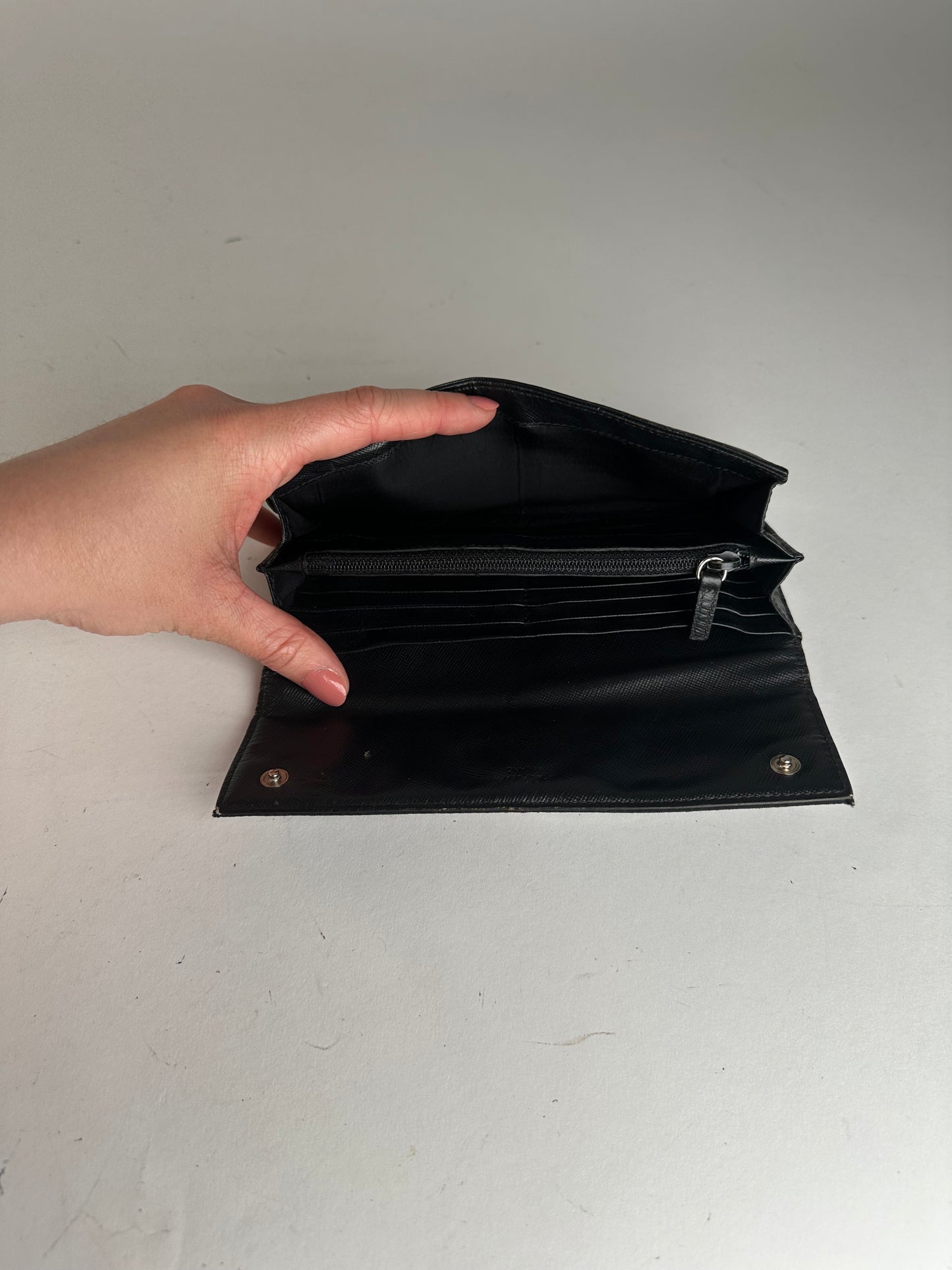 Vintage Prada Triangle Wallet Black