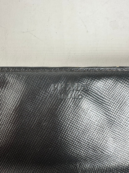 Vintage Prada Triangle Wallet Black