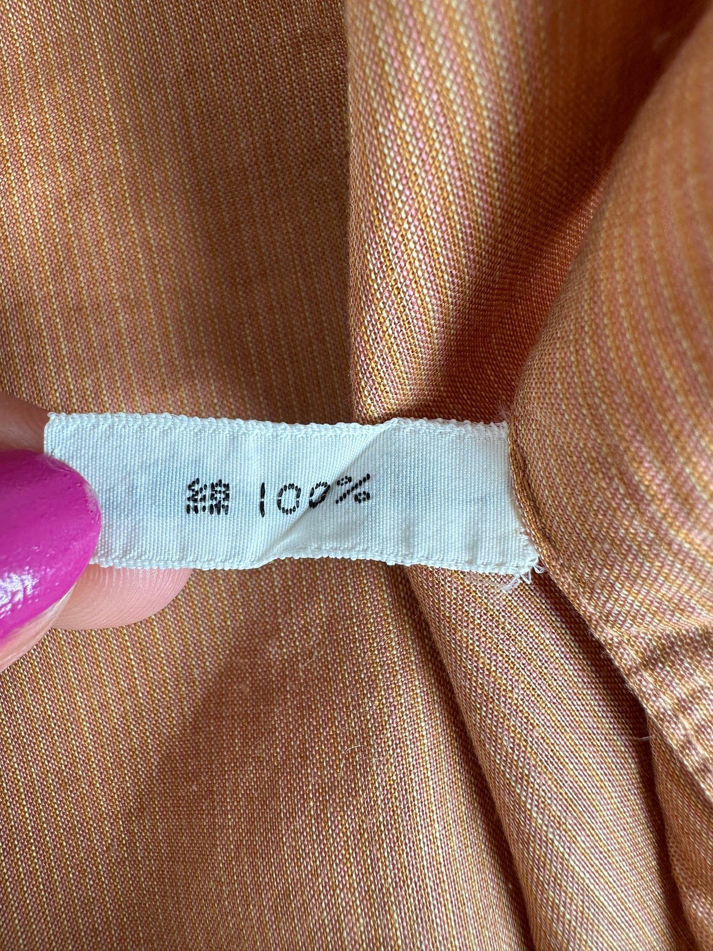 Vintage Dior Cotton Shirt Rust M