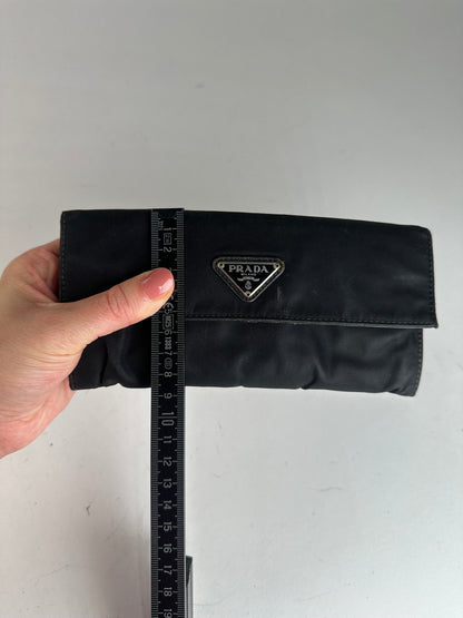 Vintage Prada Triangle Wallet Black