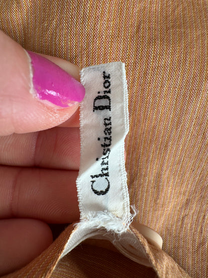 Vintage Dior Cotton Shirt Rust M