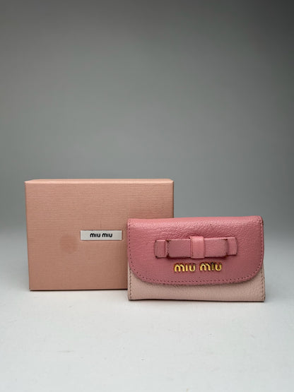 Vintage miu Miu Leather Key Holder Pink