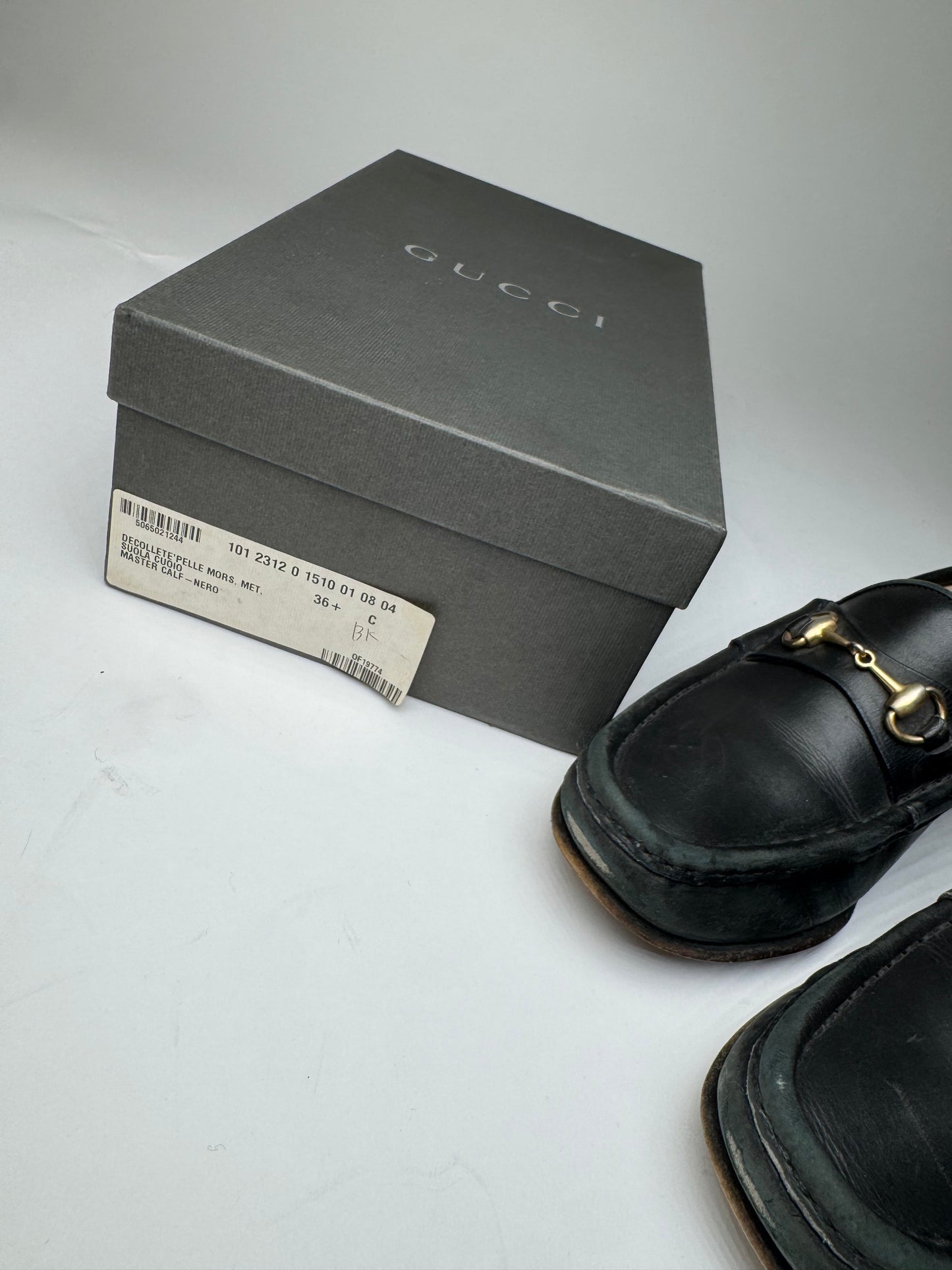 Vintage Gucci Horsebit Leather Loafer Black EU36C