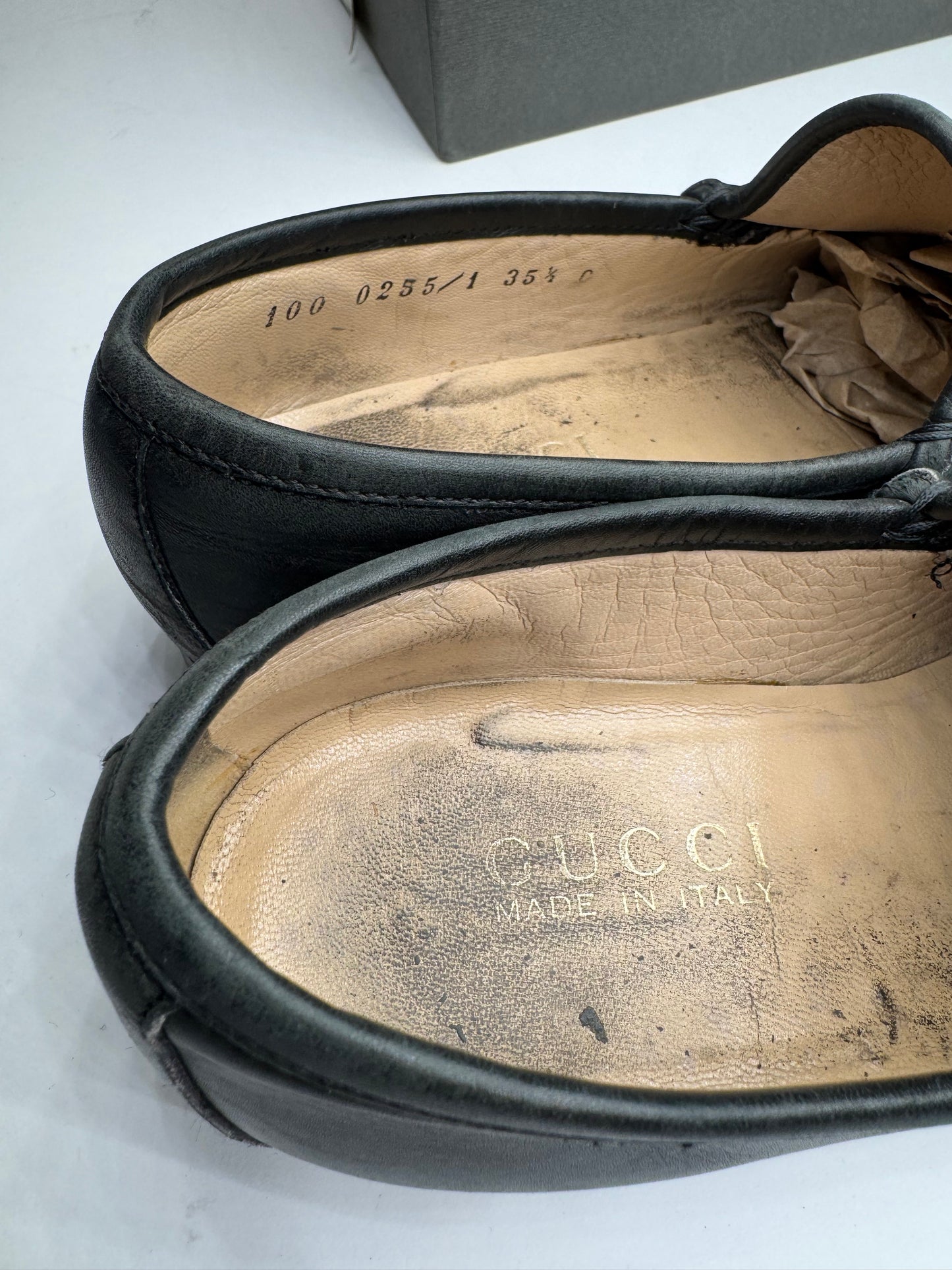 Vintage Gucci Horsebit Leather Loafer Black EU36C