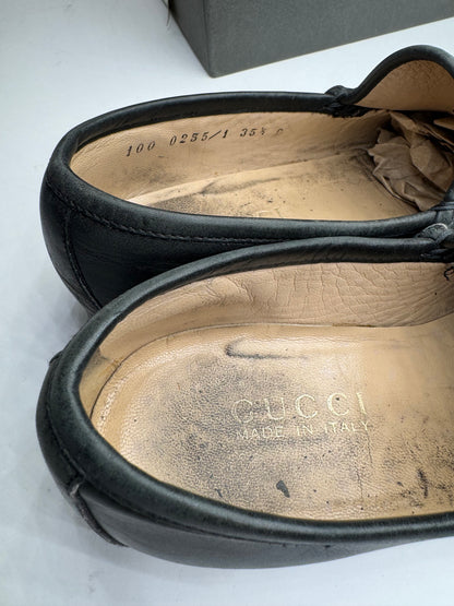 Vintage Gucci Horsebit Leather Loafer Black EU36C