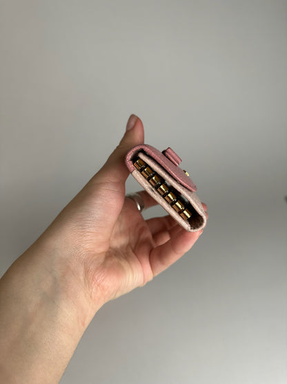Vintage miu Miu Leather Key Holder Pink