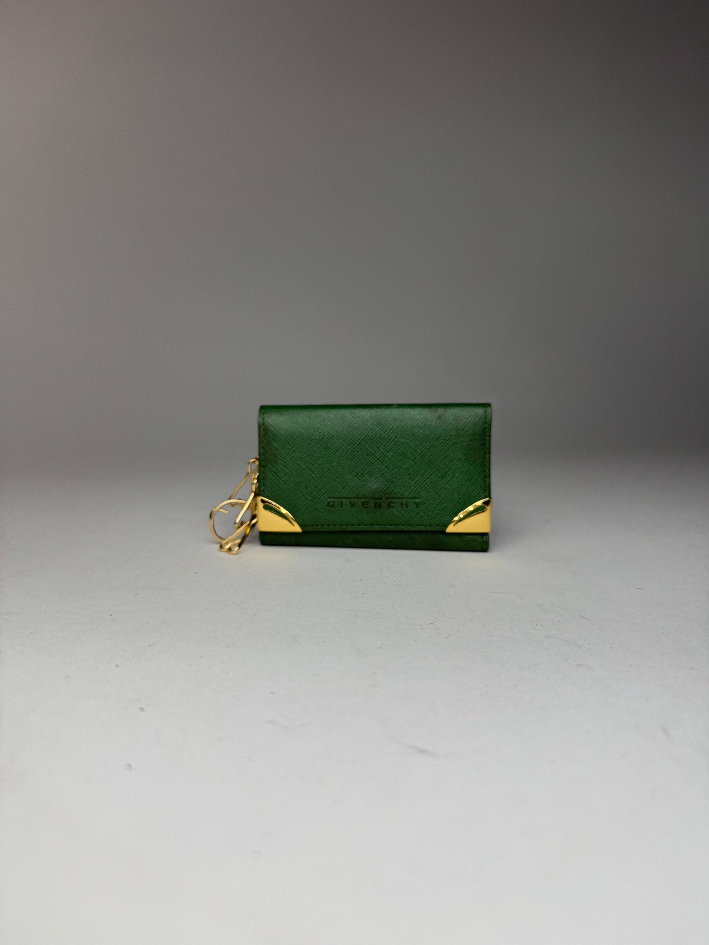 Vintage Givenchy Leather key holder green