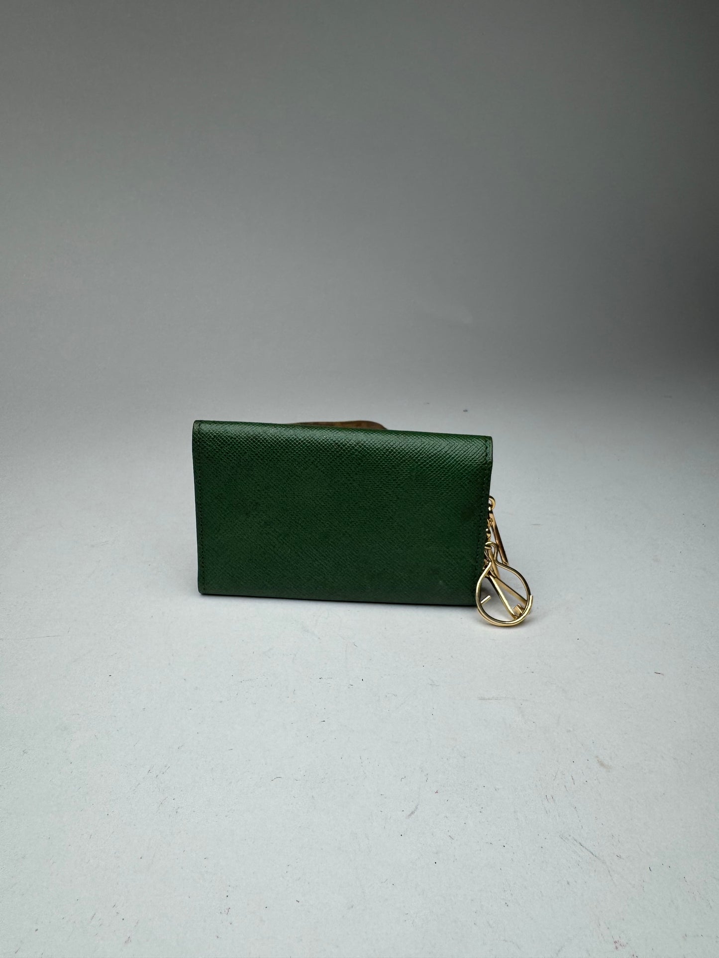 Vintage Givenchy Leather key holder green