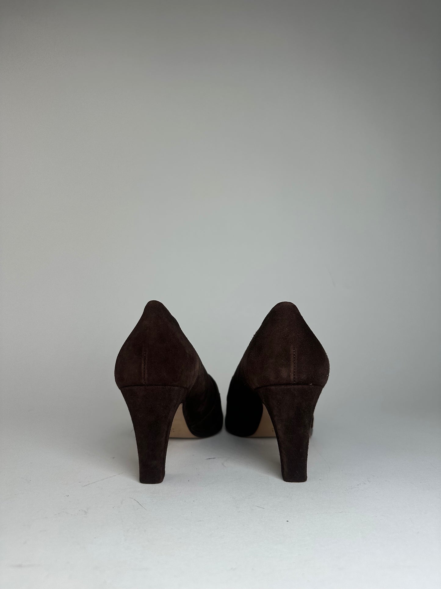 Vintage Gucci Suede Pumps Brown EU36,5