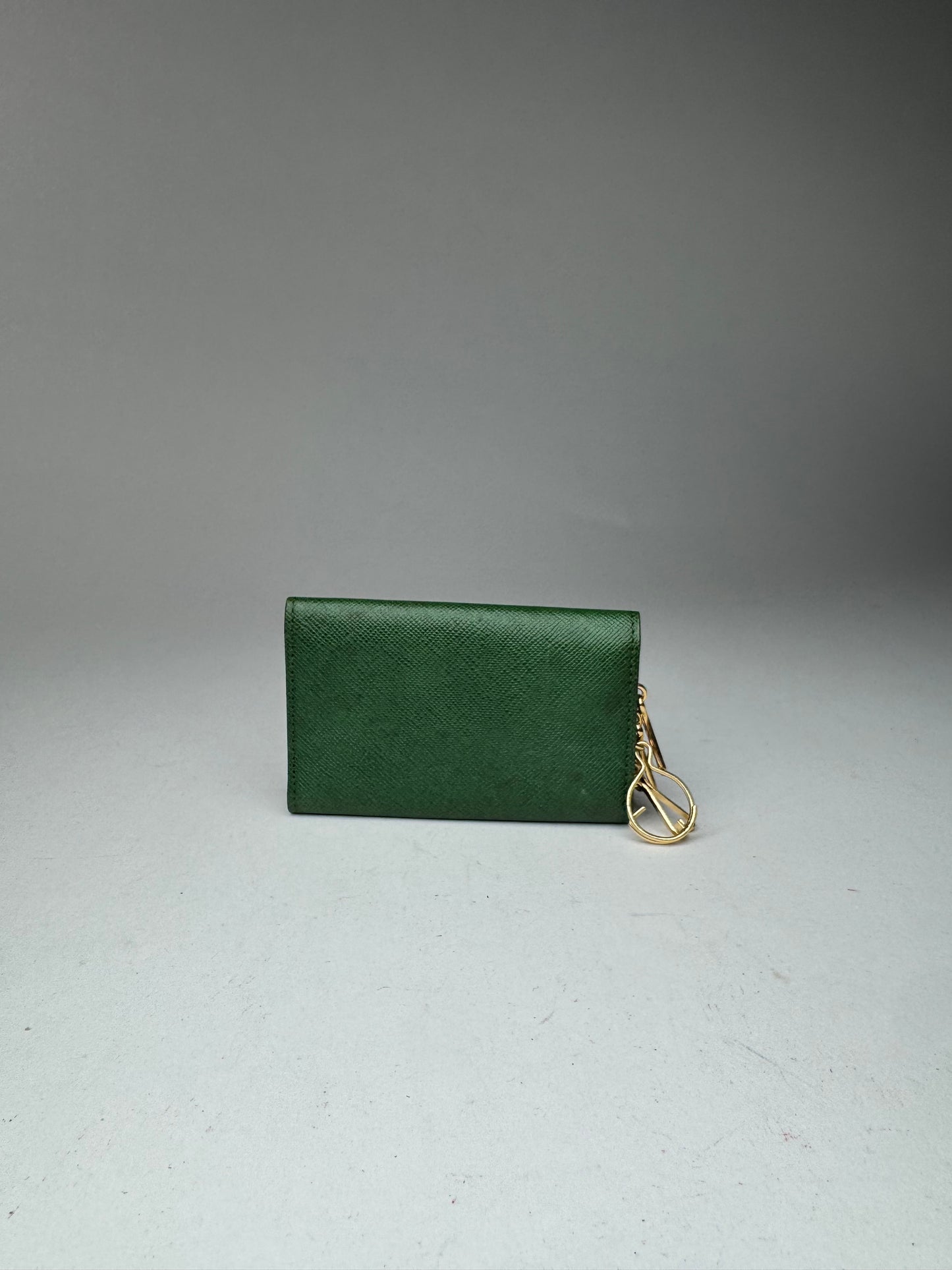 Vintage Givenchy Leather key holder green