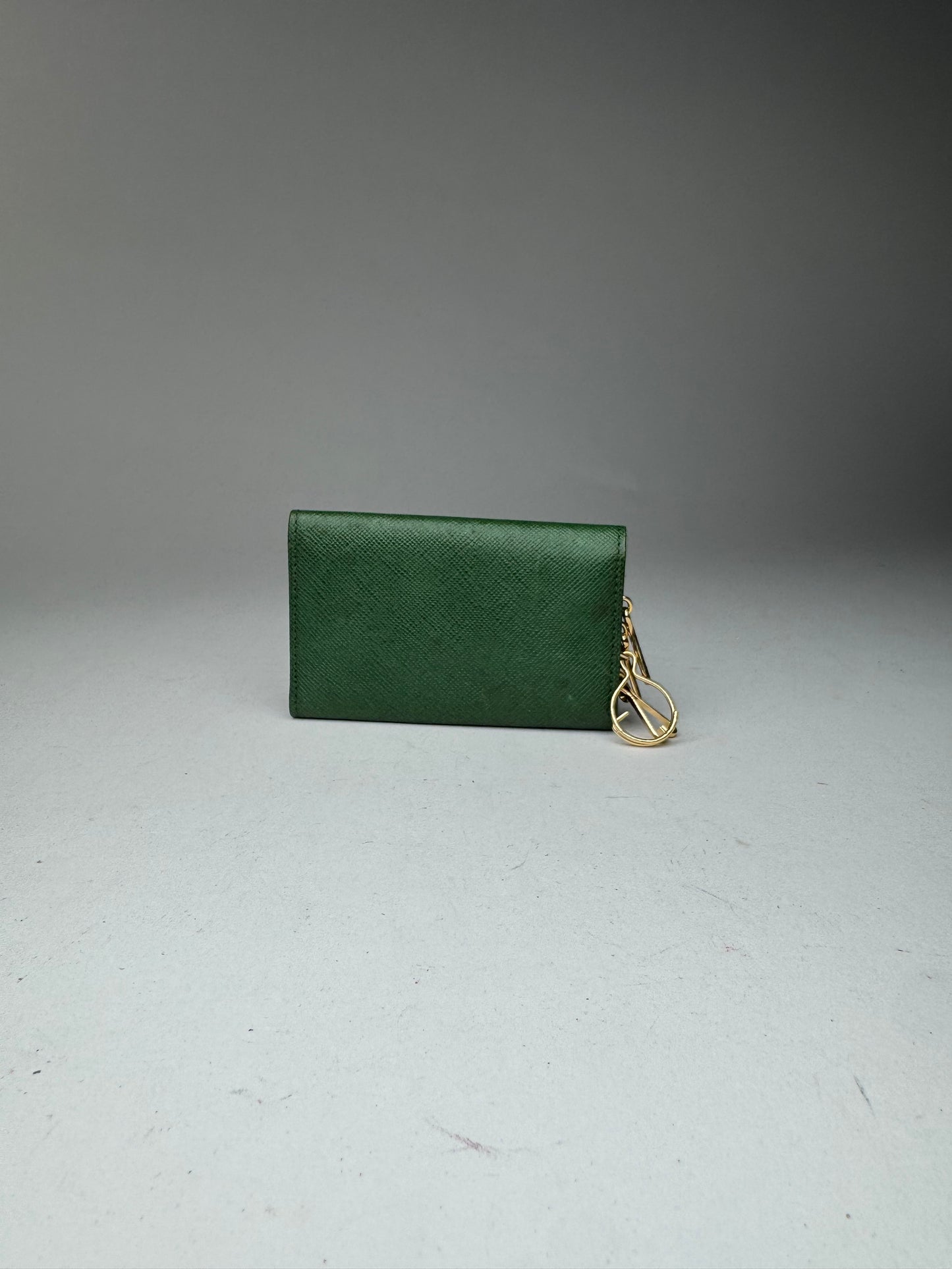 Vintage Givenchy Leather key holder green