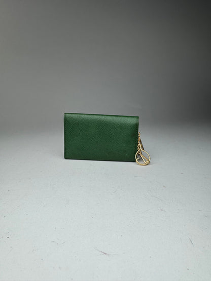 Vintage Givenchy Leather key holder green