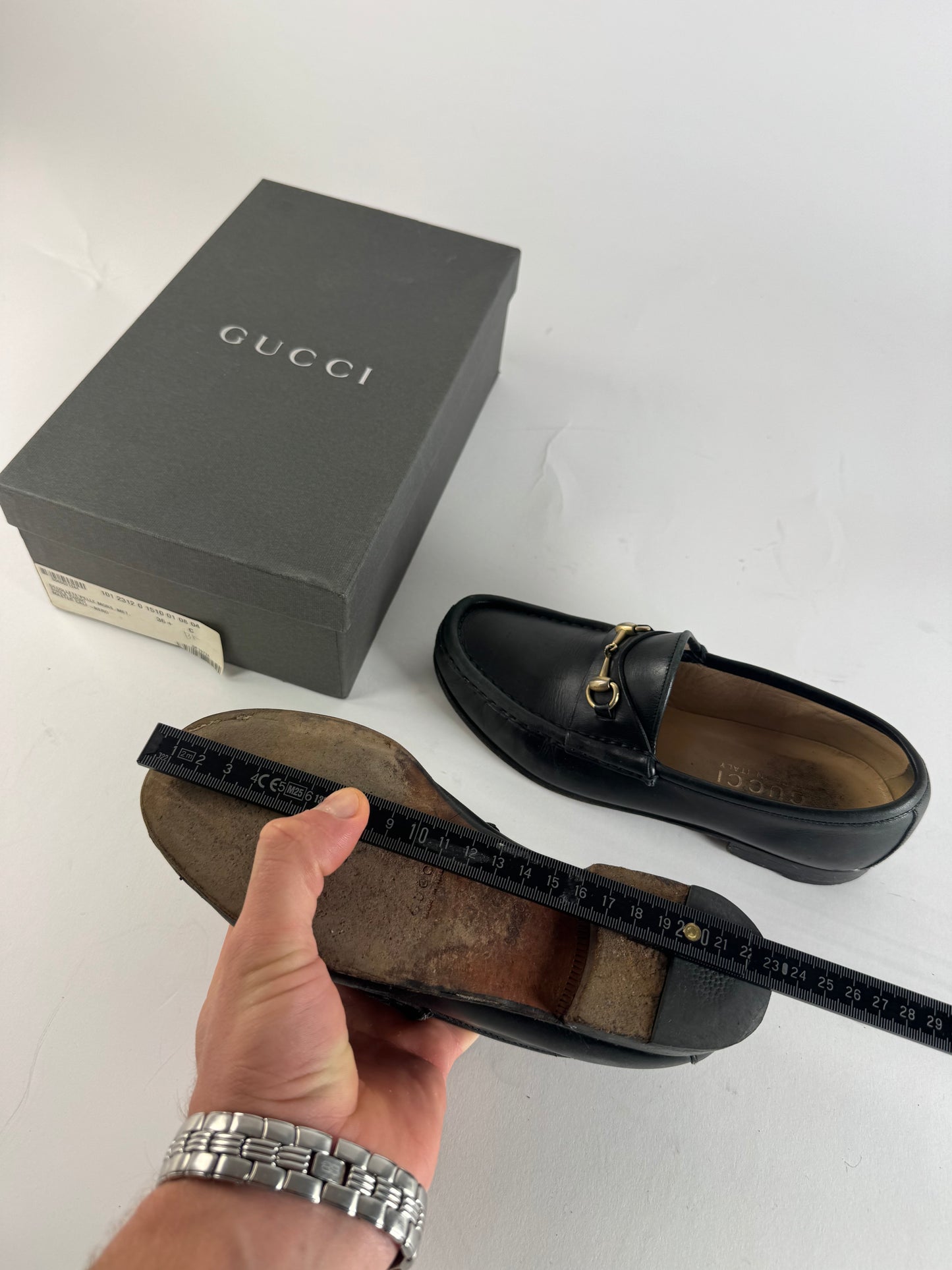 Vintage Gucci Horsebit Leather Loafer Black EU36C