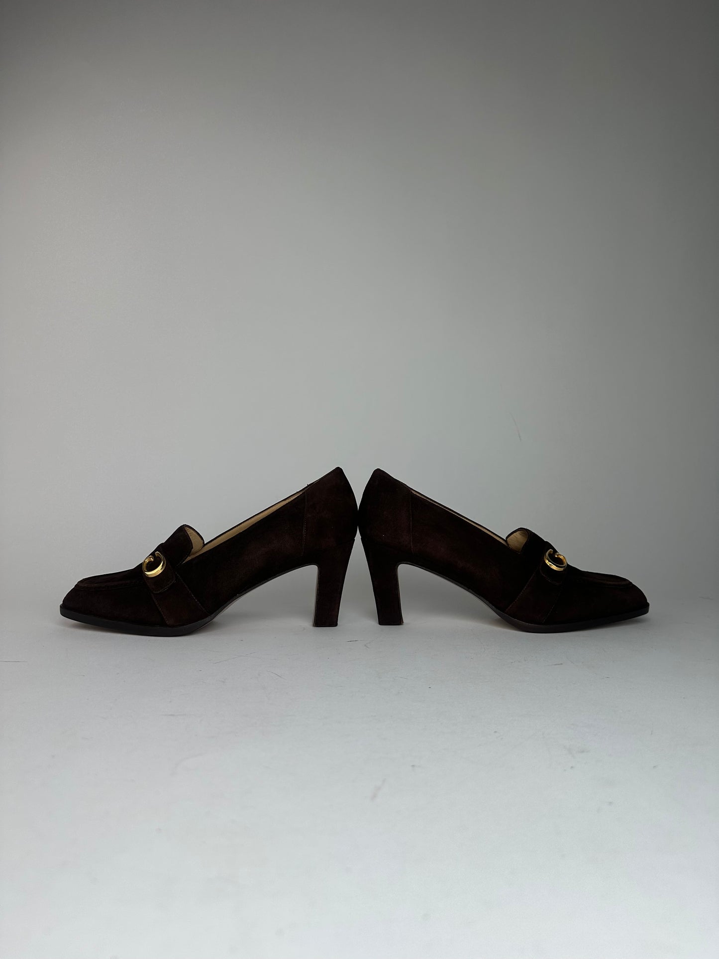 Vintage Gucci Suede Pumps Brown EU36,5
