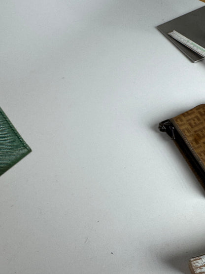 Vintage Givenchy Leather key holder green