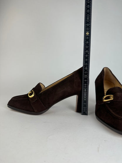 Vintage Gucci Suede Pumps Brown EU36,5